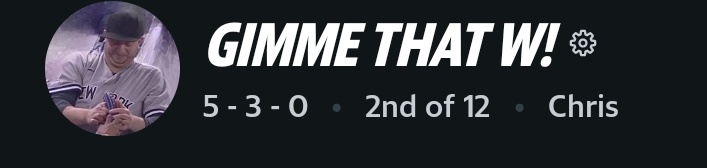 C_0h's tweet photo. In honor of that fan, I have changed the name of my Fantasy Football team. #Yankees https://t.co/siBjOIvic6