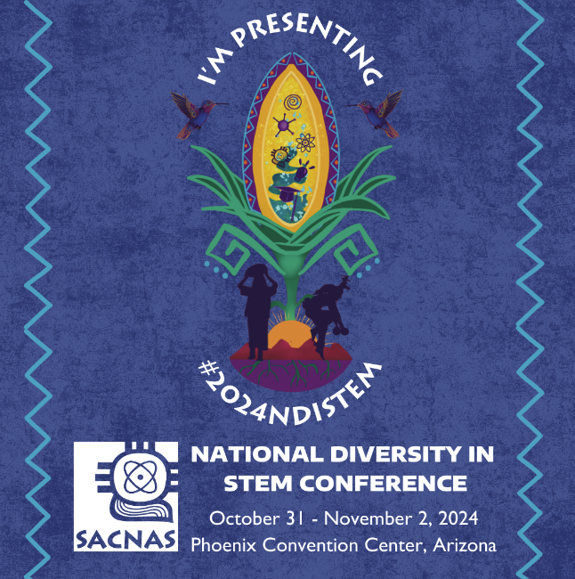 neurozarr's tweet photo. Honored to give a talk at #2024NDiSTEM with SACNAS in Phoenix, Arizona! Incredibly grateful to have received a travel award from @SACNAS to attend. #2024NDiSTEM #SACNAS https://t.co/TLdm7lDIR5