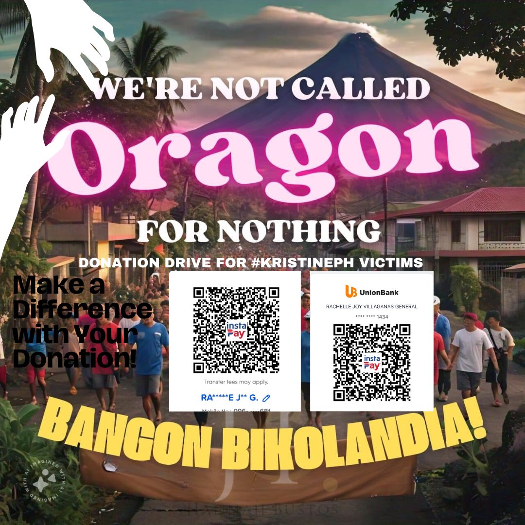rchljoycvx's tweet image. 📢 Donation Drive for #KristinePH Victims. 

How You Can Help:

Cash Donations: 
Bank Account:
Account name: Rachelle Joy General 
Account number: 109431411434
Gcash: 09636572681/Rachelle Joy General

PS: Please retweet!🥹

Thank you!
#KristinePH #BicolNeedsHelp #BangonBICOLANDIA