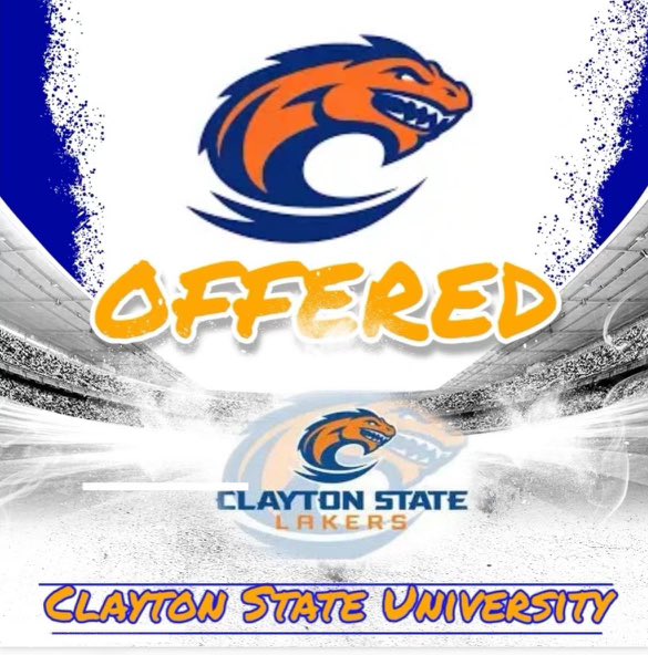 After a great conversation with <a href="/CoachBrown4Real/">Rod Brown</a> I am blessed to receive my second offer from <a href="/CSULAKER/">Clayton State University Club Football</a>