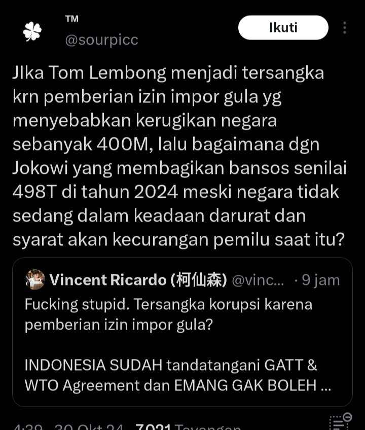 olil_jabo's tweet photo. @msaid_didu Joko widodo Tau persis semuanya toh.. Dan Harus ikut bertanggung jawab.
palagi contoh yg dibawah ini : https://t.co/Ra5SD0fS8Y