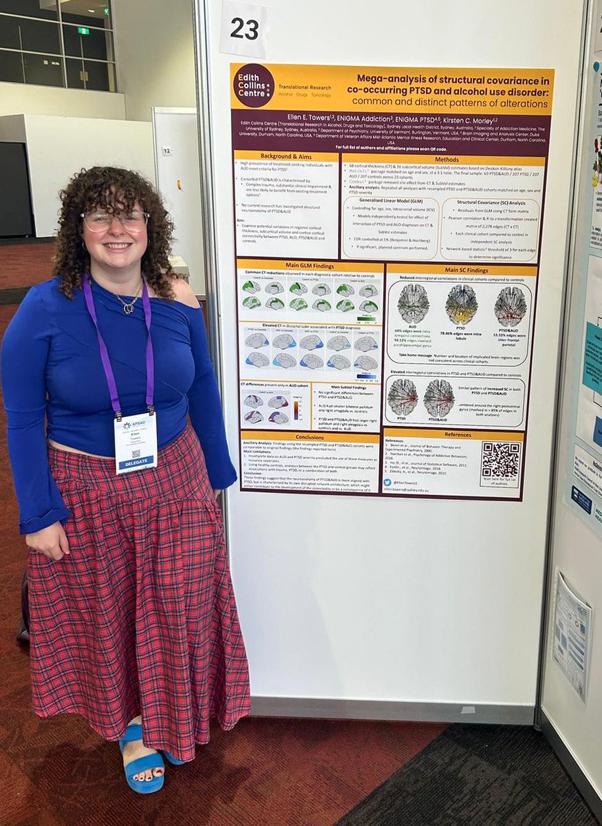 Beautiful day in Canberra for #APSAD2024. 

Come see me at poster no. 23 for findings on the brain structure of individuals with comorbid PTSD and alcohol use disorder! <a href="/APSADConf/">A.P.S.A.D</a>