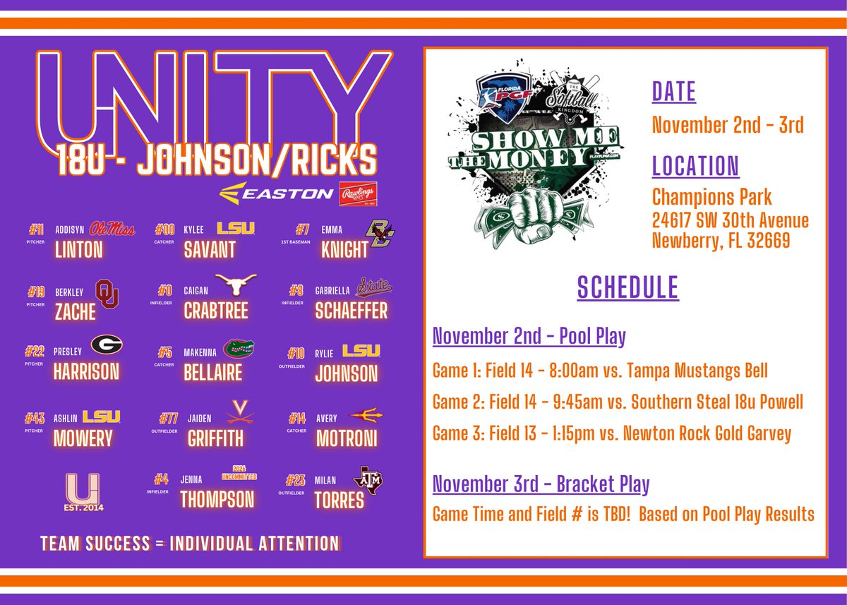 ashlinM (@ashlinm7) on Twitter photo IM FIRED UP🔥 LETS GEAUX!!! Season kicks off this weekend in Newberry!! <a href="/LSUsoftball/">LSU Softball</a> <a href="/BethTorina/">Beth Torina</a> <a href="/CoachNealPT/">Bryce Neal</a> <a href="/LSU_SandraMoton/">Sandra</a> <a href="/UnityCoachJosh/">Josh Johnson</a> <a href="/Unity18uJohnson/">Unity 18u-Johnson</a> IM FIRED UP🔥 LETS GEAUX!!! Season kicks off this weekend in Newberry!! <a href="/LSUsoftball/">LSU Softball</a> <a href="/BethTorina/">Beth Torina</a> <a href="/CoachNealPT/">Bryce Neal</a> <a href="/LSU_SandraMoton/">Sandra</a> <a href="/UnityCoachJosh/">Josh Johnson</a> <a href="/Unity18uJohnson/">Unity 18u-Johnson</a>