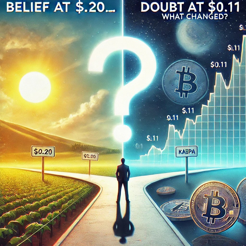 How does belief hold strong $Kas at $0.20 but falter at $0.11? What shifted? 🤔 Sometimes, it’s not the coin or project that changes, but our perspective on market noise, fundamentals, and the bigger picture. Are you driven by price or purpose? #Kaspa #CryptoInvesting #HODL