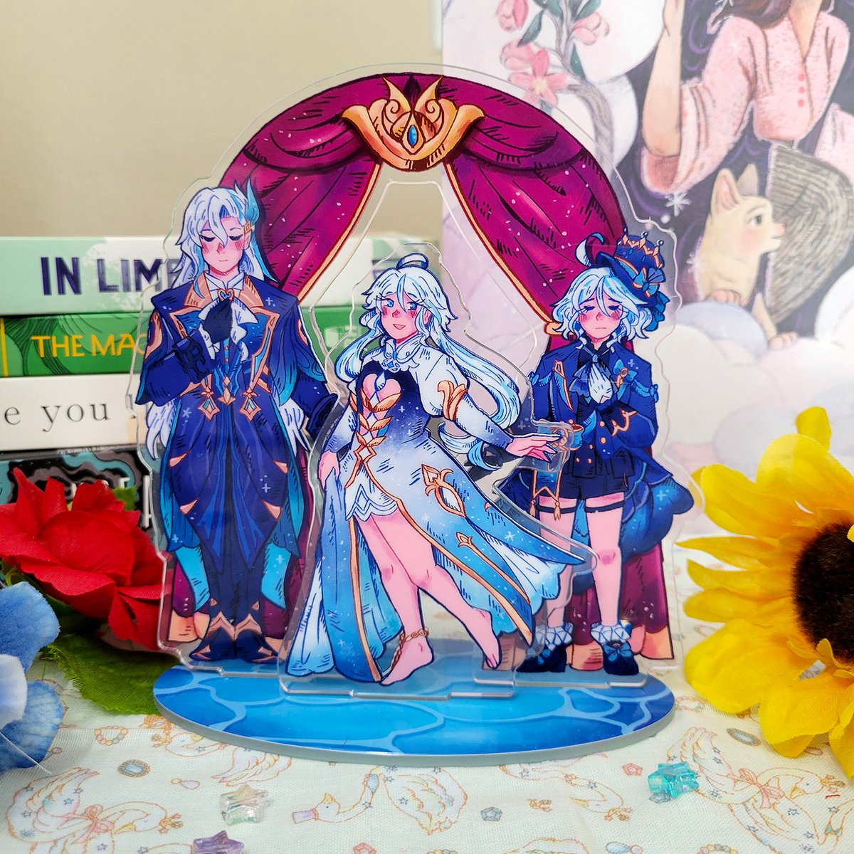 フリーナ(原神) ,ヌヴィレット(原神) 「 YAY! New goodies are now up on my sh0p!」|dani ✨のイラスト