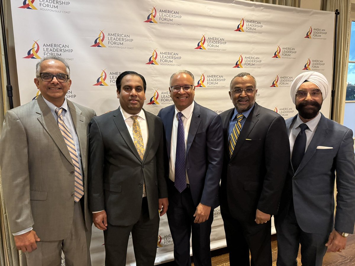 Proud moment as the American Leadership Forum- #Houston honor my friends Selma &amp; <a href="/MustafaTameez/">Mustafa Tameez</a> &amp; <a href="/KPRC2Khambrel/">Khambrel Marshall</a> for their many contributions to Houston, TX &amp; the US. Inspired by their remarks on upbringing, showing up, leadership, family, &amp; service - A proud ALF Senior Fellow.