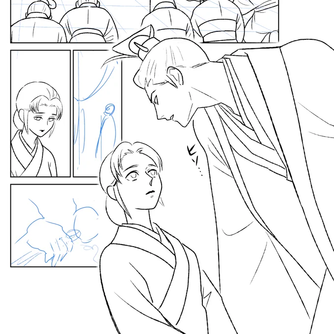 男性キャラと女性キャラの作画熱量が違うのは自覚あります。絵は正直😅 