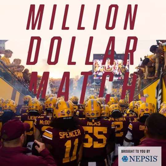 Greg Johnson (@_gregjohnson16) on Twitter photo Become a <a href="/DTAthletes/">DinkytownAthletes</a> member today! Now through 11/10/24 all new or upgraded memberships and donations will be matched $ for $ by our friends at Nepsis.
Please help my teammates and I today:
dinkytownathletes.com/dta-match-camp… Become a <a href="/DTAthletes/">DinkytownAthletes</a> member today! Now through 11/10/24 all new or upgraded memberships and donations will be matched $ for $ by our friends at Nepsis.
Please help my teammates and I today:
dinkytownathletes.com/dta-match-camp…