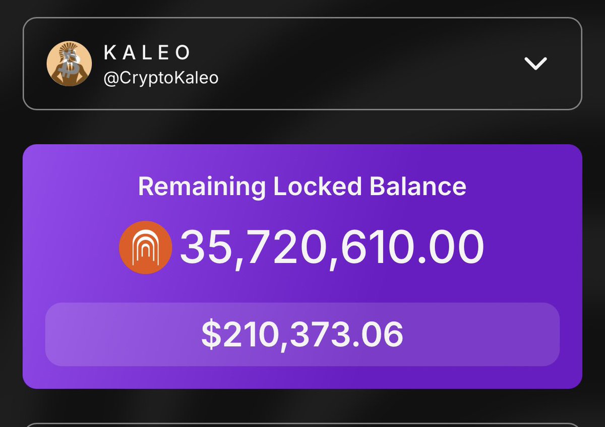 CryptoKaleo's tweet photo. My fully vested  $ARENA airdrop value is sitting around $200K.

15% of that is available today, the rest vests in 7% tranches over the course of the next twelve months.

Not too bad. https://t.co/HBh2w4iCjU