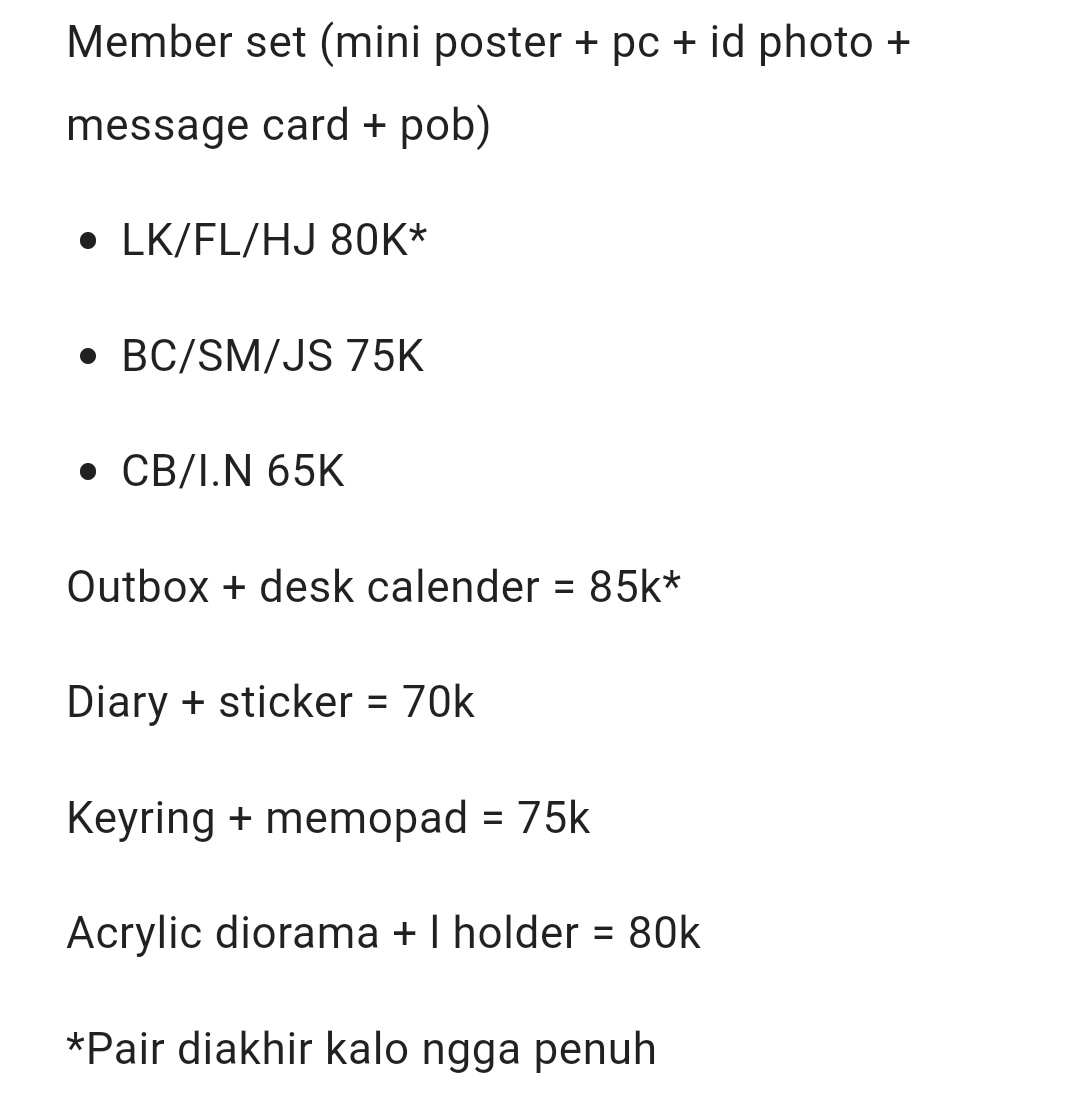 mochalmnd's tweet photo. HELP RT🙏

OPEN SHARING SG25 STRAY KIDS : THE STREET KIDS

✅ POB JYPSHOP
✅ Bersih Ina (est 1,5 kg)
💵 Price on pict, DP 50K
✅ GO LINE
📍 Jabar

t. Wts wtb skz stray kids season greeting 2025 sg25 seungmin han bangchan changbin leeknow felix hyunjin i.n https://t.co/apvA9wTnAy