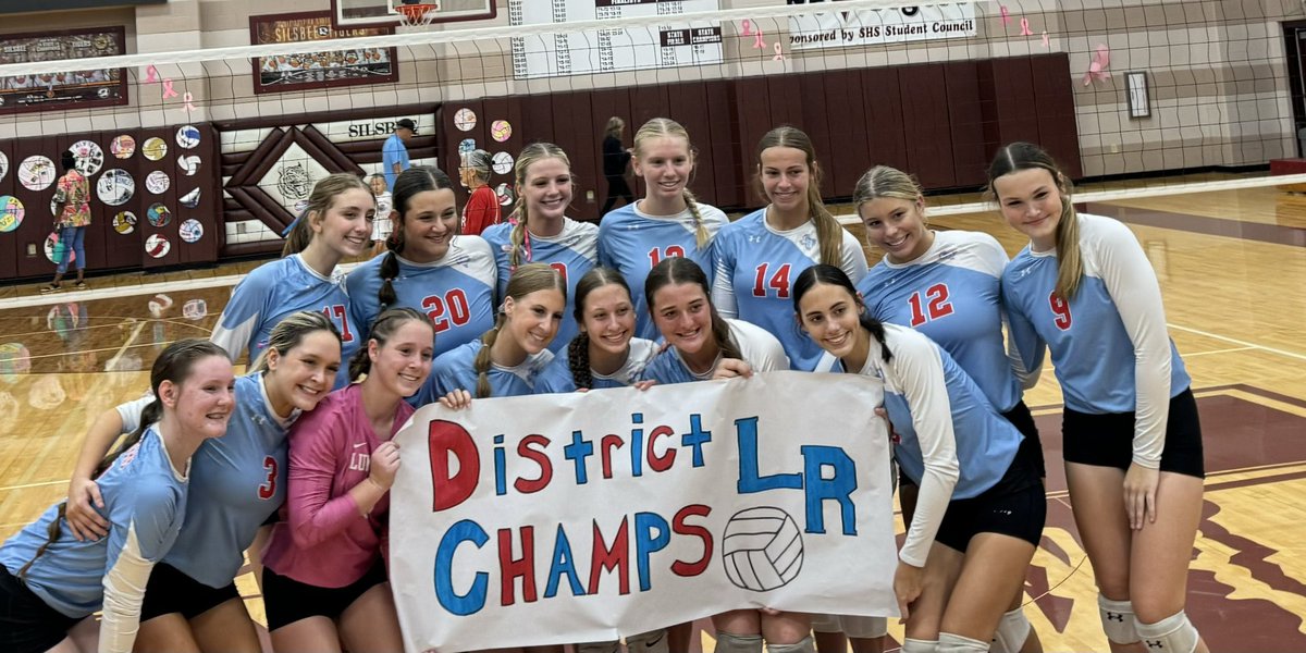 2024 District Champs! 
Varsity defeats Silsbee 3-0
25-11
25-16
25-16
Thank you to everyone for your support this season! We will have playoff details asap!