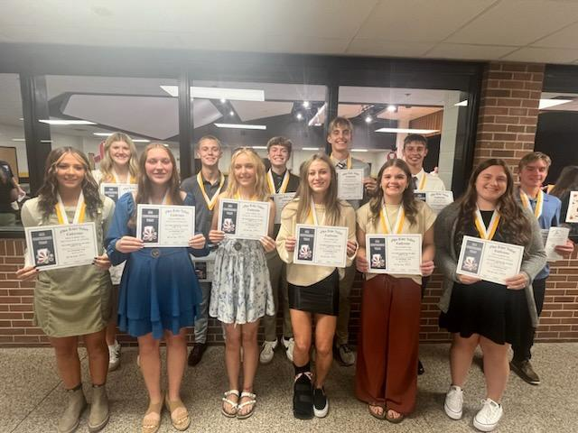 Milan's Ohio River Valley Conference 2024 Fall All Conference Team.  Congratulations!