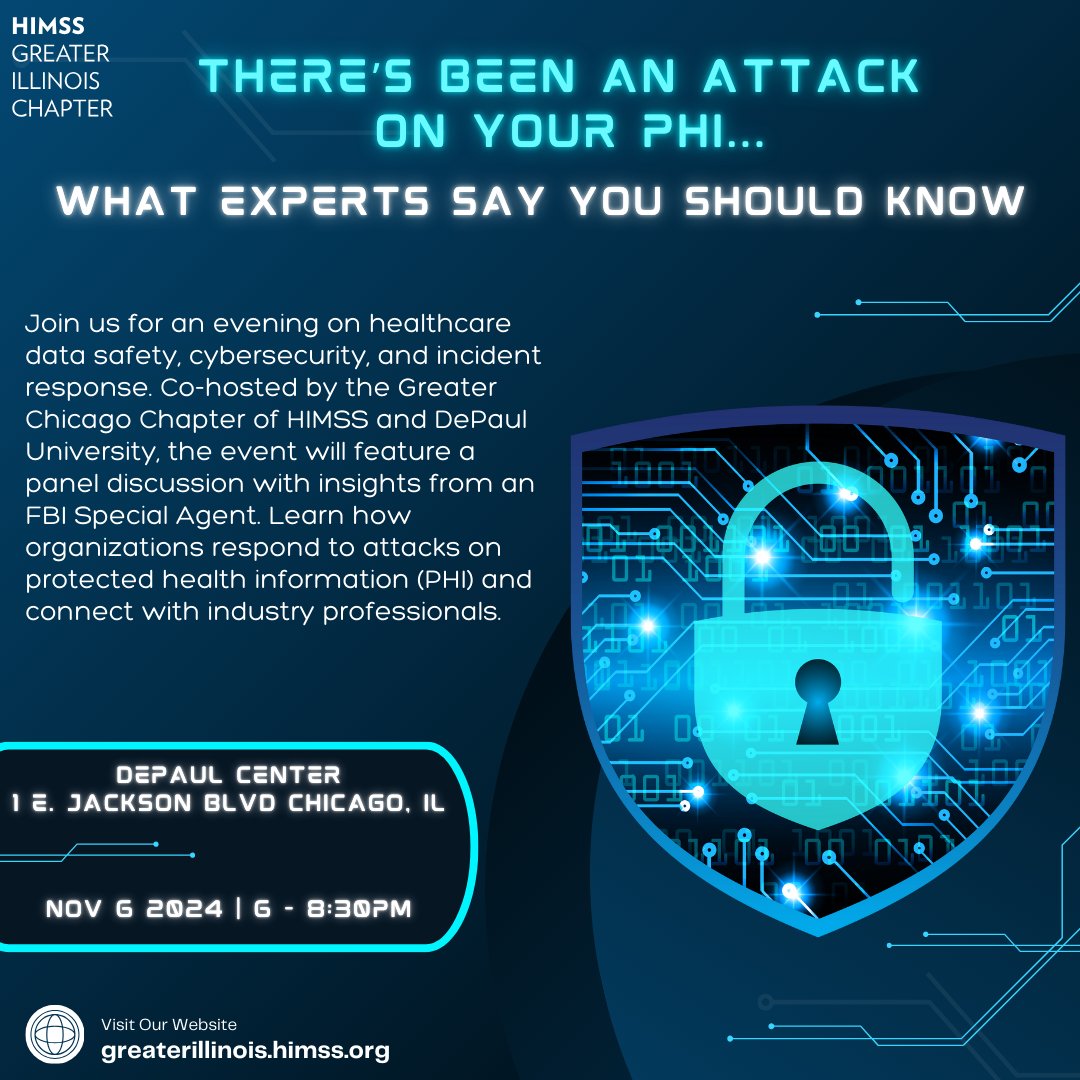 Ok Healthcare, Security &amp; Privacy communities.
Don't let time ⏰pass you by. Make sure you register for this powerful event.

Register Here:
lnkd.in/g375xfEx