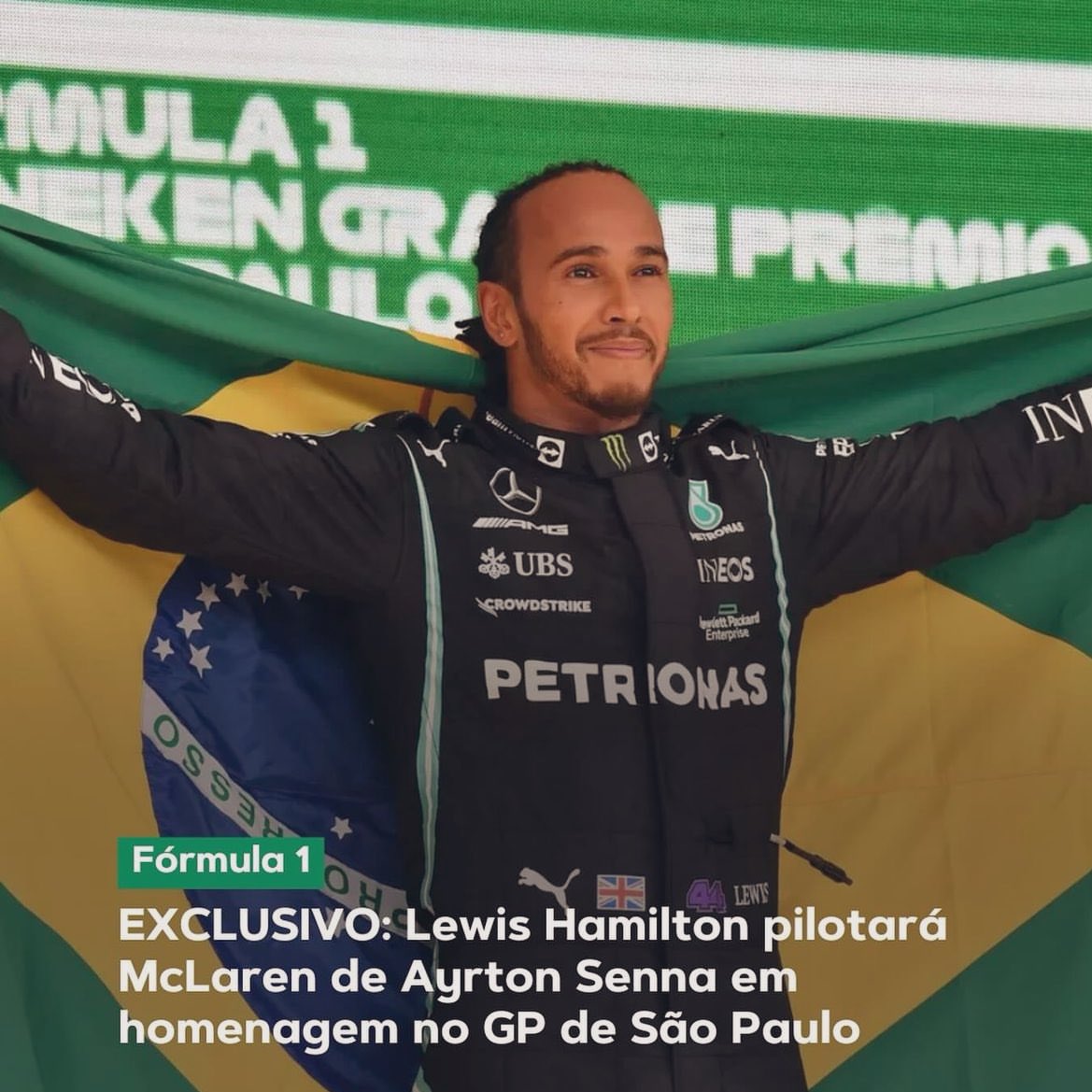 simscircuit's tweet photo. 🙏🏼 | Sir Lewis Hamilton will drive Ayrton Senna's McLaren in tribute at the São Paulo GP

The car chosen for the tribute is the McLaren MP4/5B, with which Senna won the double championship in the 1990 Formula 1 season.

5 pm on Saturday, in Interlagos, after F1 sessions.

#F1 || #BrazilGP 🇧🇷