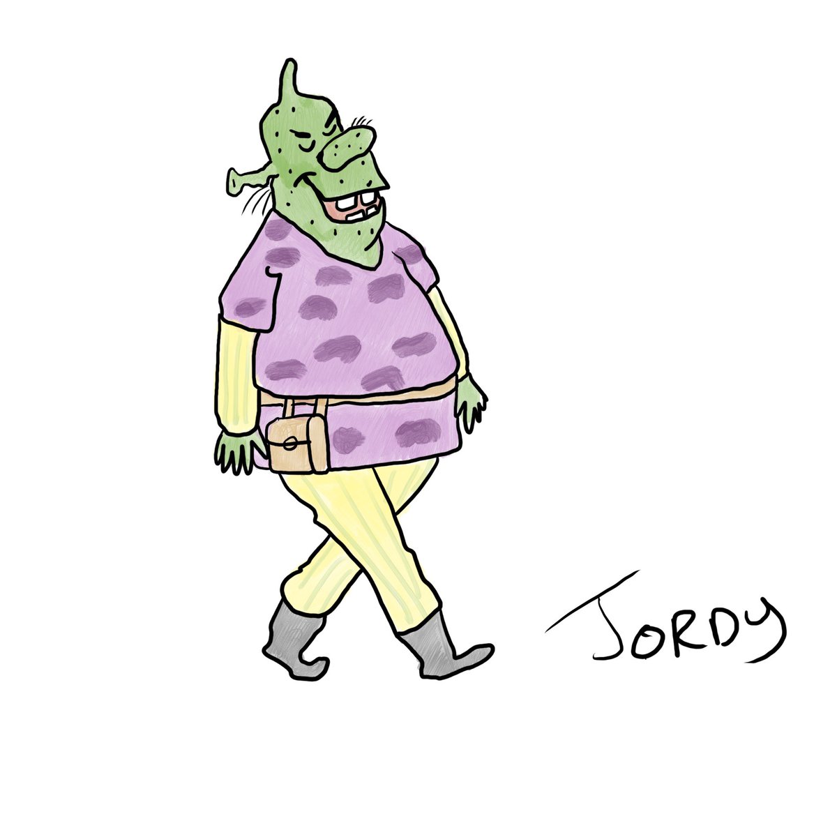 Shrek as originally designed by cartoonist William Steig