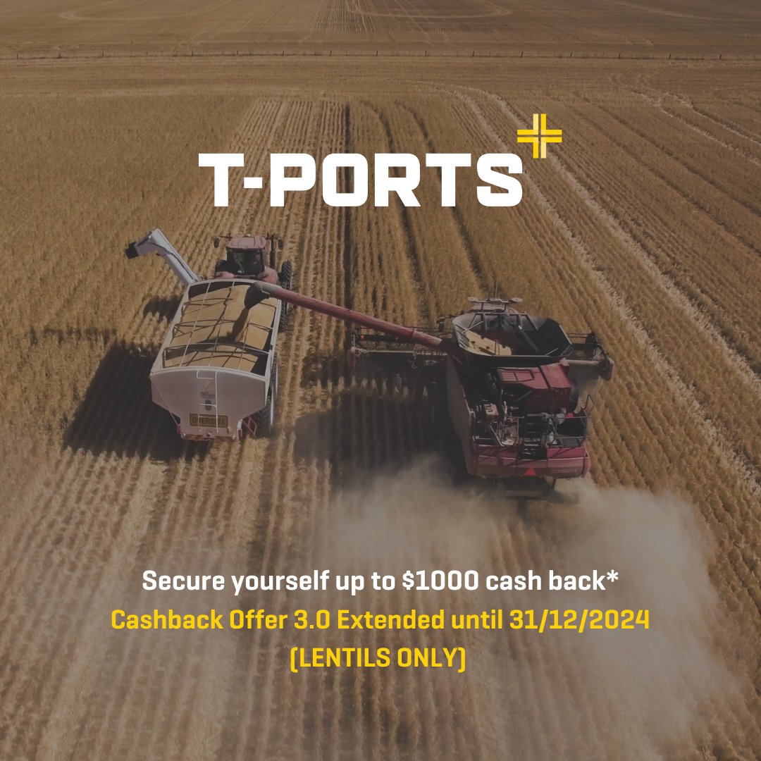 Great news! The Cashback Offer 3.0 has been extended for lentils only through 31/12/2024. Check our website for terms, conditions, and the registration form. Payments will be made in March 2025 after post-harvest delivery confirmation, or give Hayley a call on 0418 838 872.