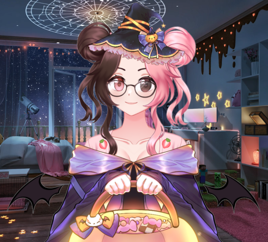 lani_berri's tweet photo. Halloween is tomorrow!!

I will be streaming tomorrow to celebrate my 25th birthday AND Halloween :3

12pm-12am AEDT - uh huh! A whole 12 hours!!

Will be playing The Quarry and A Quiet Place 🎃

Robe&amp;Hat: @/wishevercore https://t.co/GjGjBm1wSi