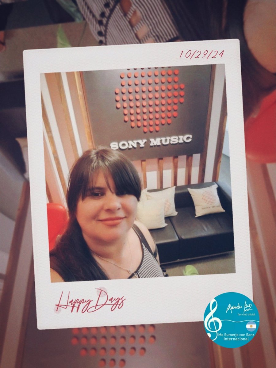 Gracias  a nuestra presi <a href="/cbenbru/">Carito de Sanz 🇦🇷#sumergidaArgentina</a> por estar presente hoy, con nuestros amigos de <a href="/SonyMusicArg/">Sony Music Argentina</a>
Se vienen muchas sorpresas y momentos compartidos con todo lo nuevo de <a href="/AlejandroSanz/">Alejandro Sanz</a> 🌴💙
#Martes #sorpresas
#momentos #música
#fams #felicidad
#SumergidasArgentina🇦🇷