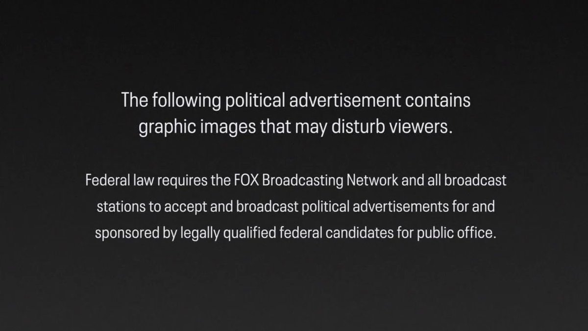 eephusasher's tweet image. Some FOX affiliates that are showing those horrific anti-trans ads during the World Series are putting up content warnings and saying they’re legally required to air them.