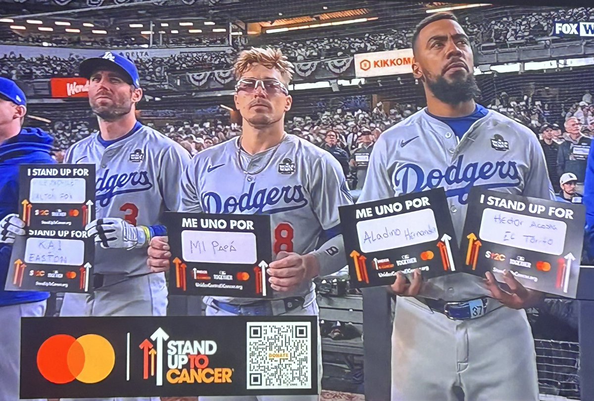 nicolaspereira's tweet photo. That was so cool & needed. #standupforcancer #WorldSeries2024
Miss u Pops #JosePereiraππ» https://t.co/v6TlxkRc3g