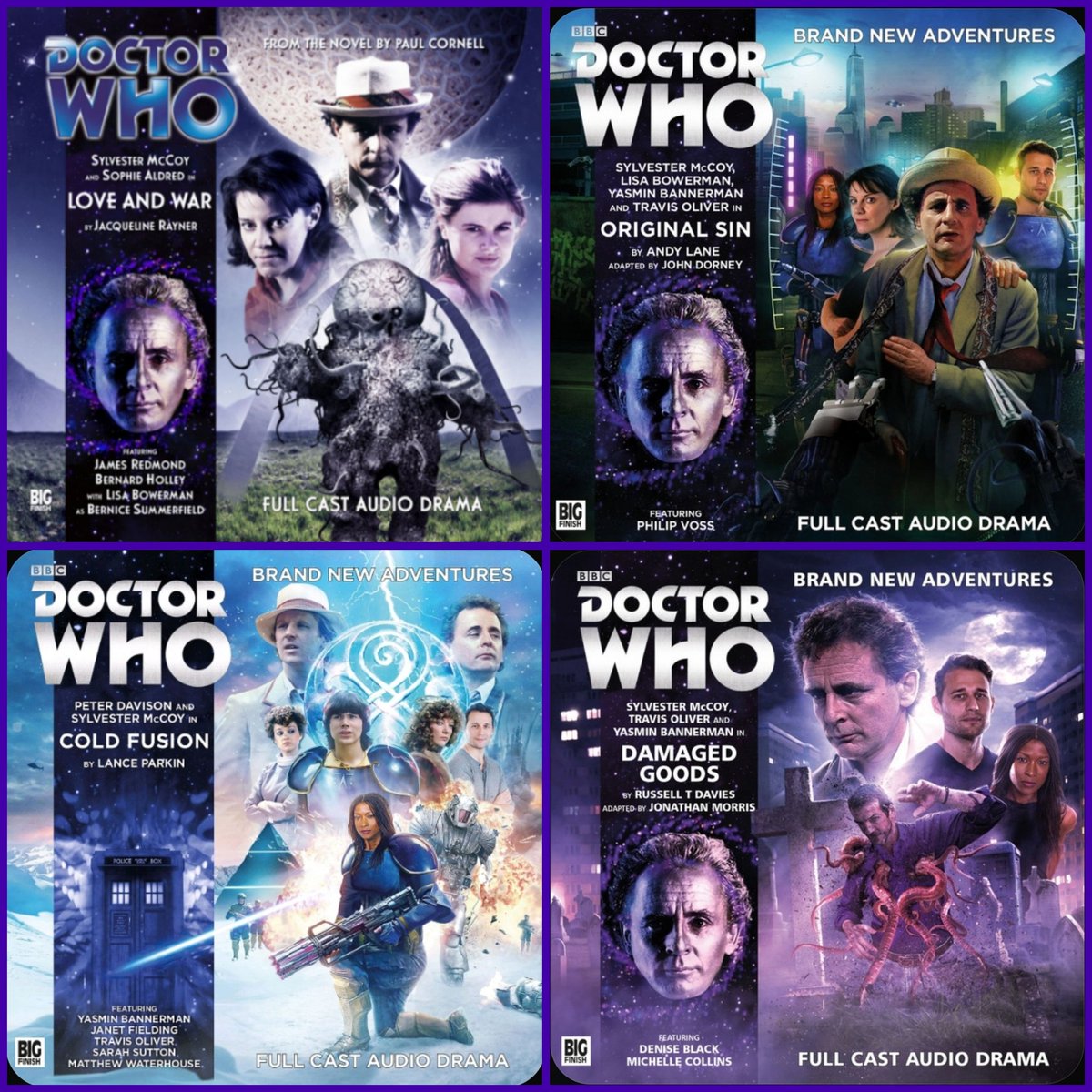 TheMetalWhovian's tweet image. Out of these four adaptations, which is your favorite? Mine is "Cold Fusion" by Lance Parkin.

P.S. What a great streak of listens, though. "Damaged Goods" is easily one of RTD's best Doctor Who stories. #DoctorWho #BigFinish #7thDoctor #TheLastDay
