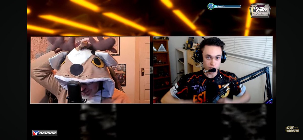 I’m a durr! I figured hitting a deer is the scariest thing for a driver so if I wear this while racing, all the other drivers will do their best to avoid me