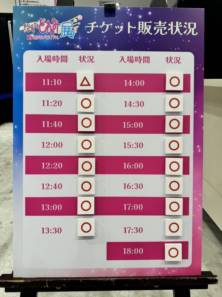 どれみ展 5日目！ ＼ □━━━━━━━━━━━□ 当日券 情報【10/30 