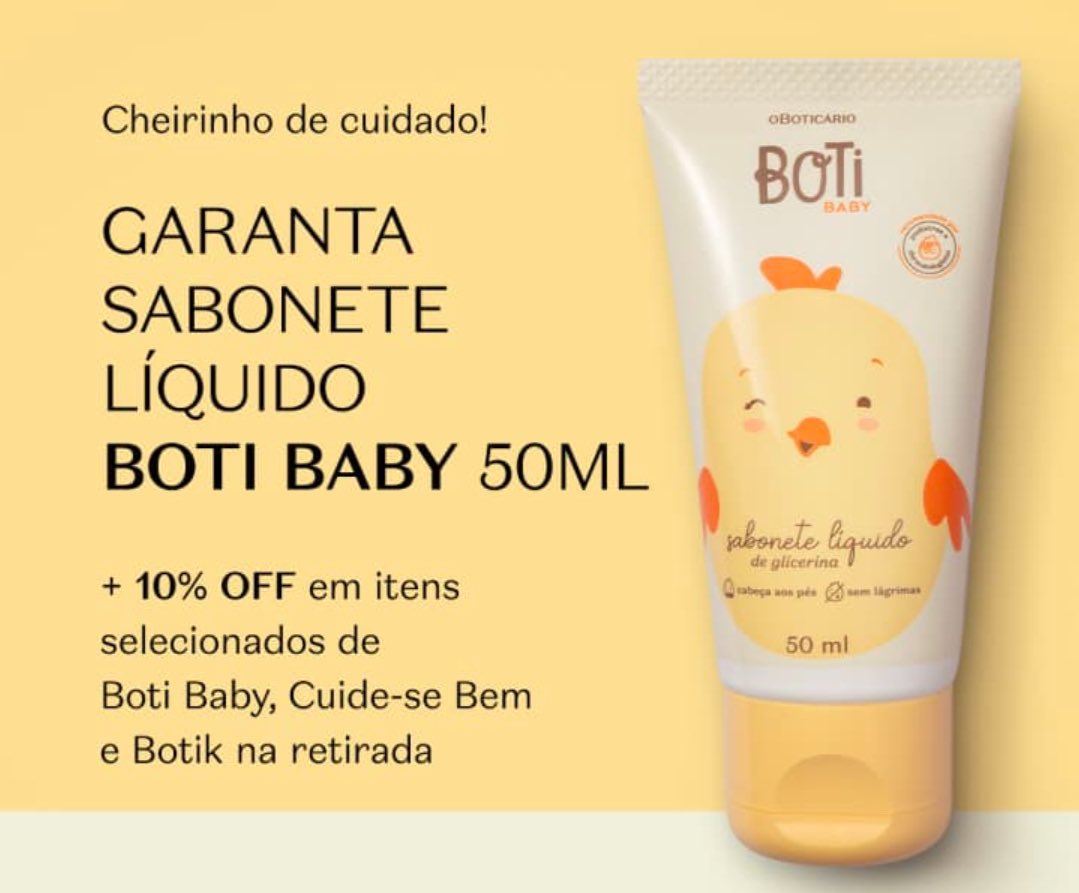 sigadicasepromo's tweet photo. ✨ Cadastre através do link abaixo e garanta seu brinde na loja mais próxima✨

🧴Cheirinho de cuidado 🫧

https://t.co/K1sjr1WSrl  🎁

* Período de participação: 30/09/2024 a 16/11/2024
* Sujeito a disponibilidade do estoque.

#boticario #brinde #cadastre https://t.co/nry3rsHx7u