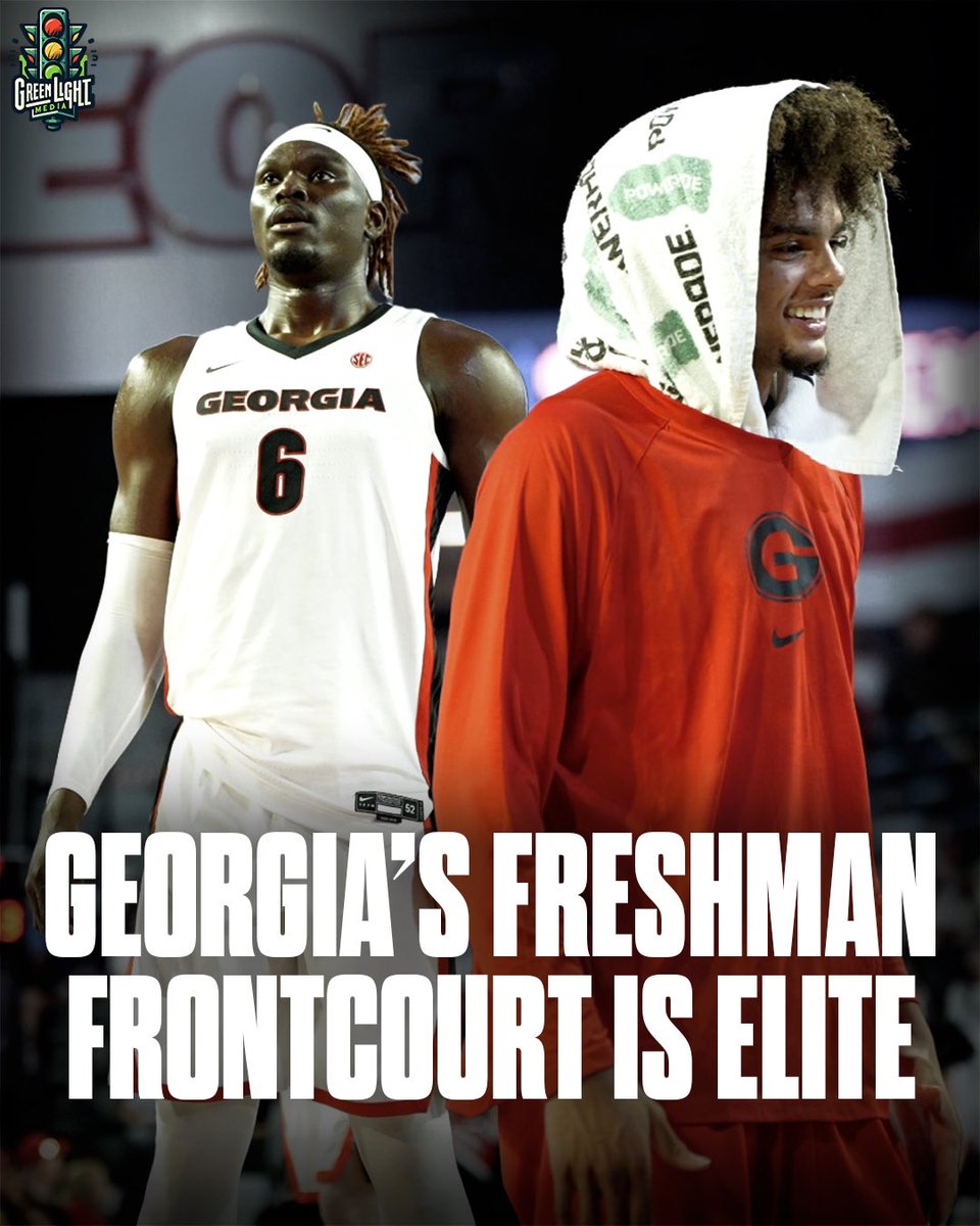 greenlightbball's tweet image. 4⭐️ UGA freshman Somto Cyril (@somto_cyril) has one of the highest ceilings in the SEC!! 🤯🔥

The 6’11”  Center dominated both ends of the paint in the blowout W vs. UCF—recording 8 PTS &amp;amp; a trifecta of eraser blocks 🖐️

Somto’s presence allows Asa to play his natural 4 spot &amp;amp;…