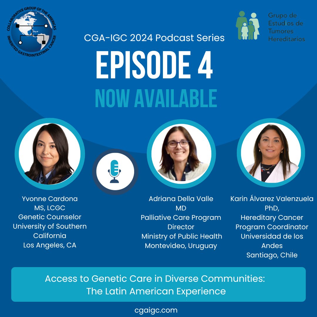 CGA-IGC (@cgaigc) on Twitter photo 📢Have you👂to our🎙️❓
➡️Our Comms Cttee member <a href="/ritabmatos/">rita.matos</a> has written a 👍📜abt our recent🎙️providing insight abt the current state of #genetic care in #LatinAmerica in 🤝w/ <a href="/geth_org/">Latin America - GETH</a>
📜👉tinyurl.com/53y3dwcb
🎙️🇺🇸 👉tinyurl.com/mt5ncdfp
🎙️🇪🇸👉tinyurl.com/yp52tkuy 📢Have you👂to our🎙️❓
➡️Our Comms Cttee member <a href="/ritabmatos/">rita.matos</a> has written a 👍📜abt our recent🎙️providing insight abt the current state of #genetic care in #LatinAmerica in 🤝w/ <a href="/geth_org/">Latin America - GETH</a>
📜👉tinyurl.com/53y3dwcb
🎙️🇺🇸 👉tinyurl.com/mt5ncdfp
🎙️🇪🇸👉tinyurl.com/yp52tkuy