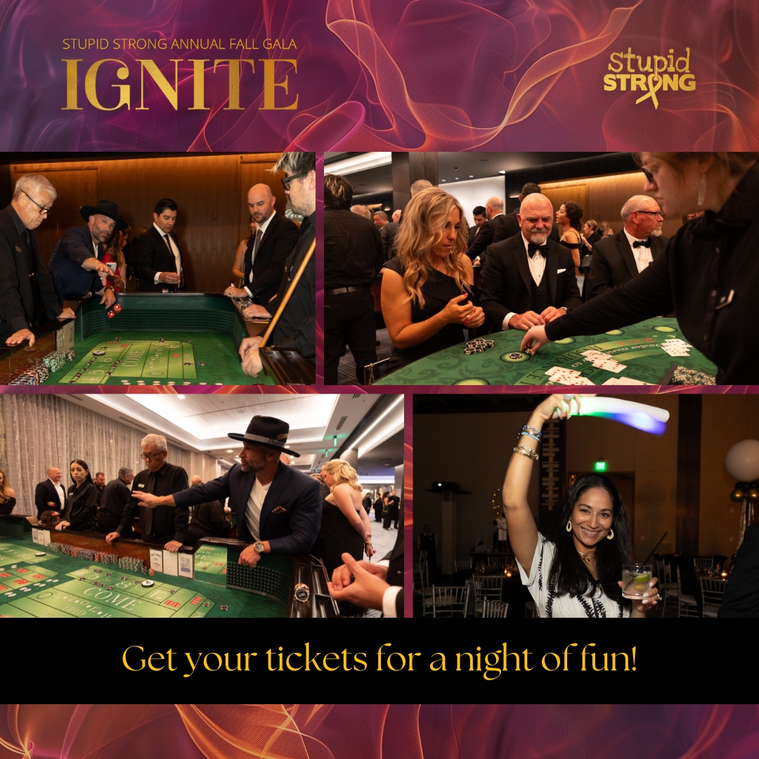 The Lash Lounge has been a long-standing supporter of Stupid Strong, and we're delighted to have them return this year as our Casino Sponsor for the fall gala. Buy your tickets to the event at stupidstrong.org/gala for an amazing night of fun, music, and supporting the cause!