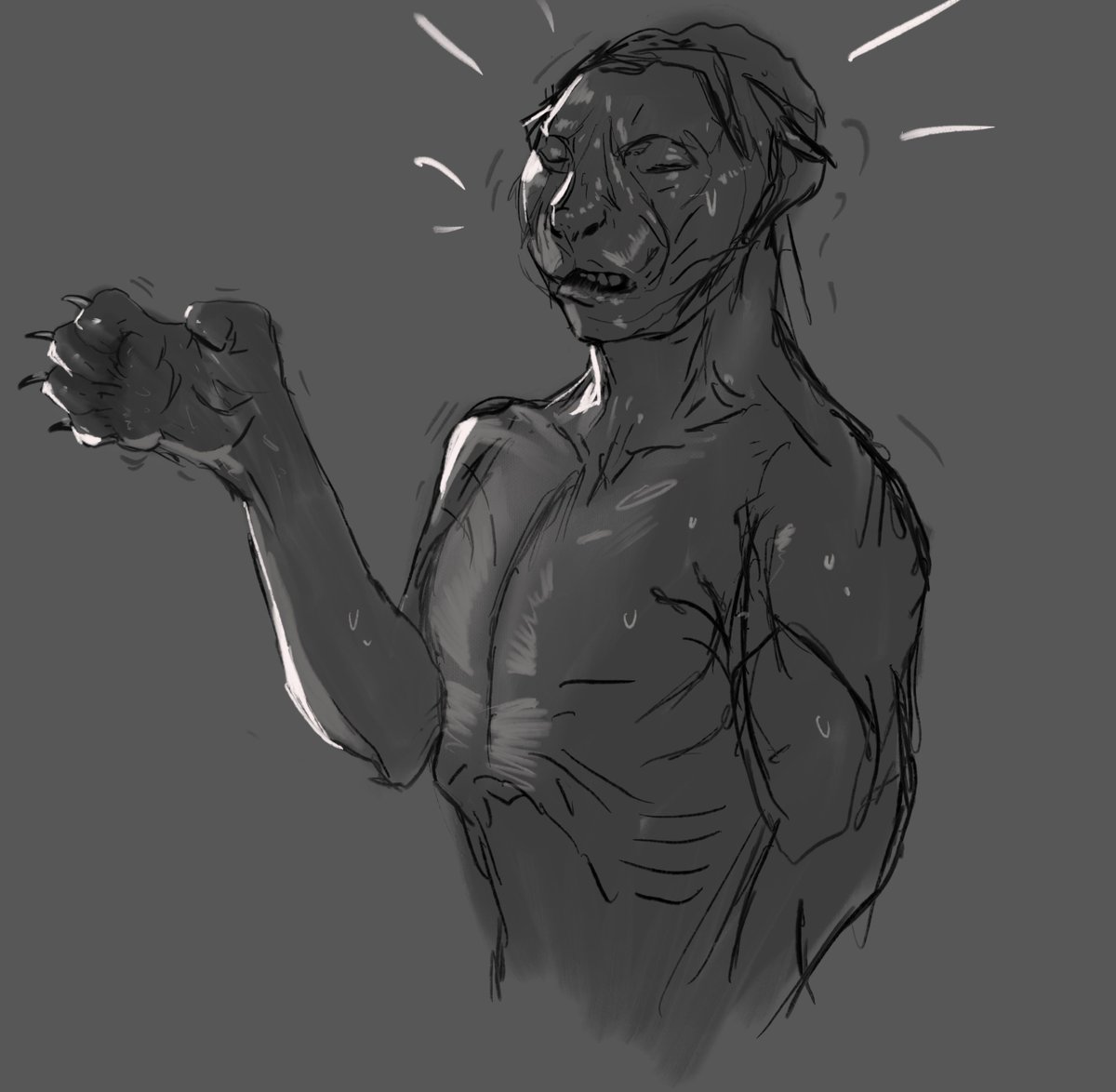 More sketchy felinization TF. The finger-curl paw tf method is anatomically dubious but dang Manimal and Cat People sure made it appealing.