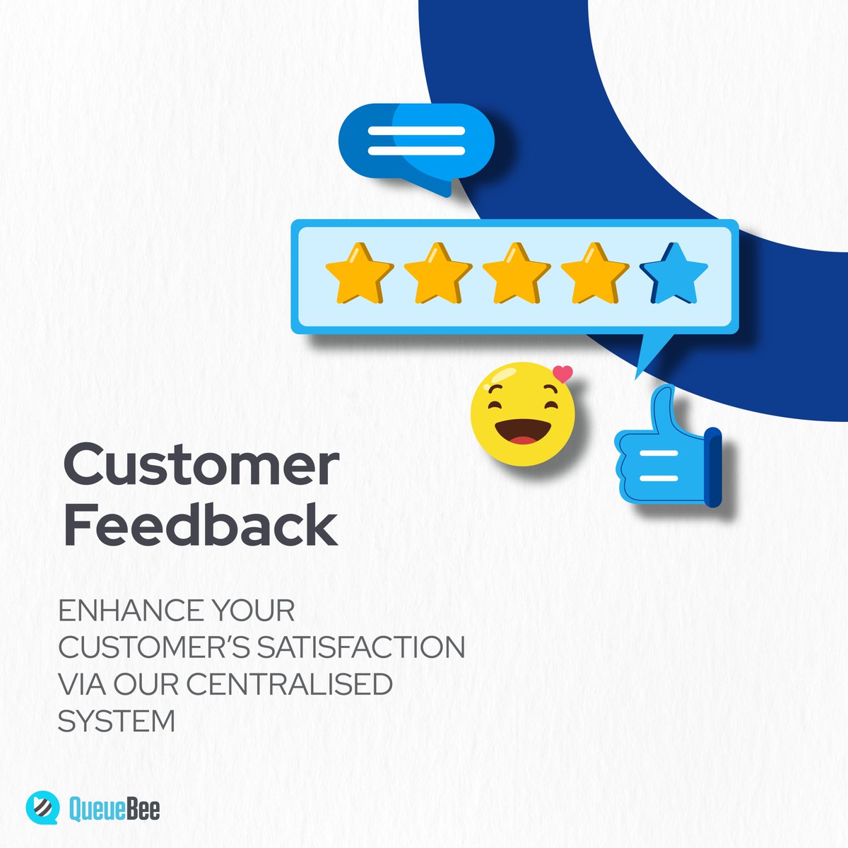 Im_QueueBee's tweet image. Transform your customer experience with Queuebee&apos;s all-inclusive &amp;amp; seamless solutions😎:
1. Queue Management System
2. Appointment Booking
3. Customer Feedback
4. Digital Signage

Elevate your operations and enhance customer satisfaction with us today!
#queuebee #queuebeesolution