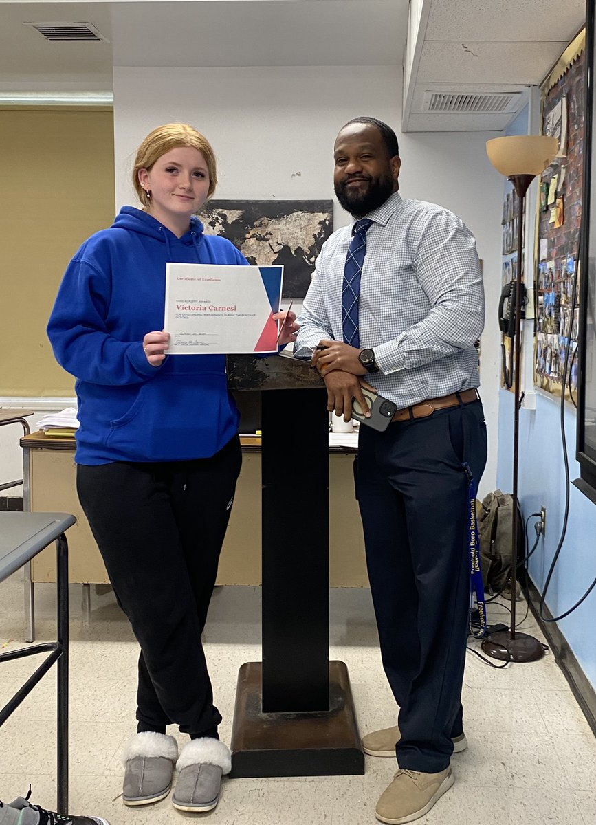 Student of the month <a href="/RaiseAcademyFHS/">RAISE ACADEMY</a>! 🌟 Way to go, Tori! 👏🏼