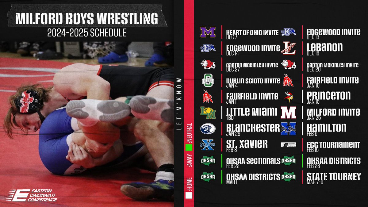 Milford Athletics (@milford_eagles) on Twitter photo Let’s get ready to rumble!!! Time to drop the 2024-2025 <a href="/MilfordWrestlin/">Milford Wrestling</a> schedules!!! Pin ‘M’ for The M!!!
<a href="/milford_flock/">Milford Flock</a> @milford_schools @clersunsports <a href="/ECC_Sports/">ECC SID</a> <a href="/JWeberSports/">James Weber</a> Let’s get ready to rumble!!! Time to drop the 2024-2025 <a href="/MilfordWrestlin/">Milford Wrestling</a> schedules!!! Pin ‘M’ for The M!!!
<a href="/milford_flock/">Milford Flock</a> @milford_schools @clersunsports <a href="/ECC_Sports/">ECC SID</a> <a href="/JWeberSports/">James Weber</a>