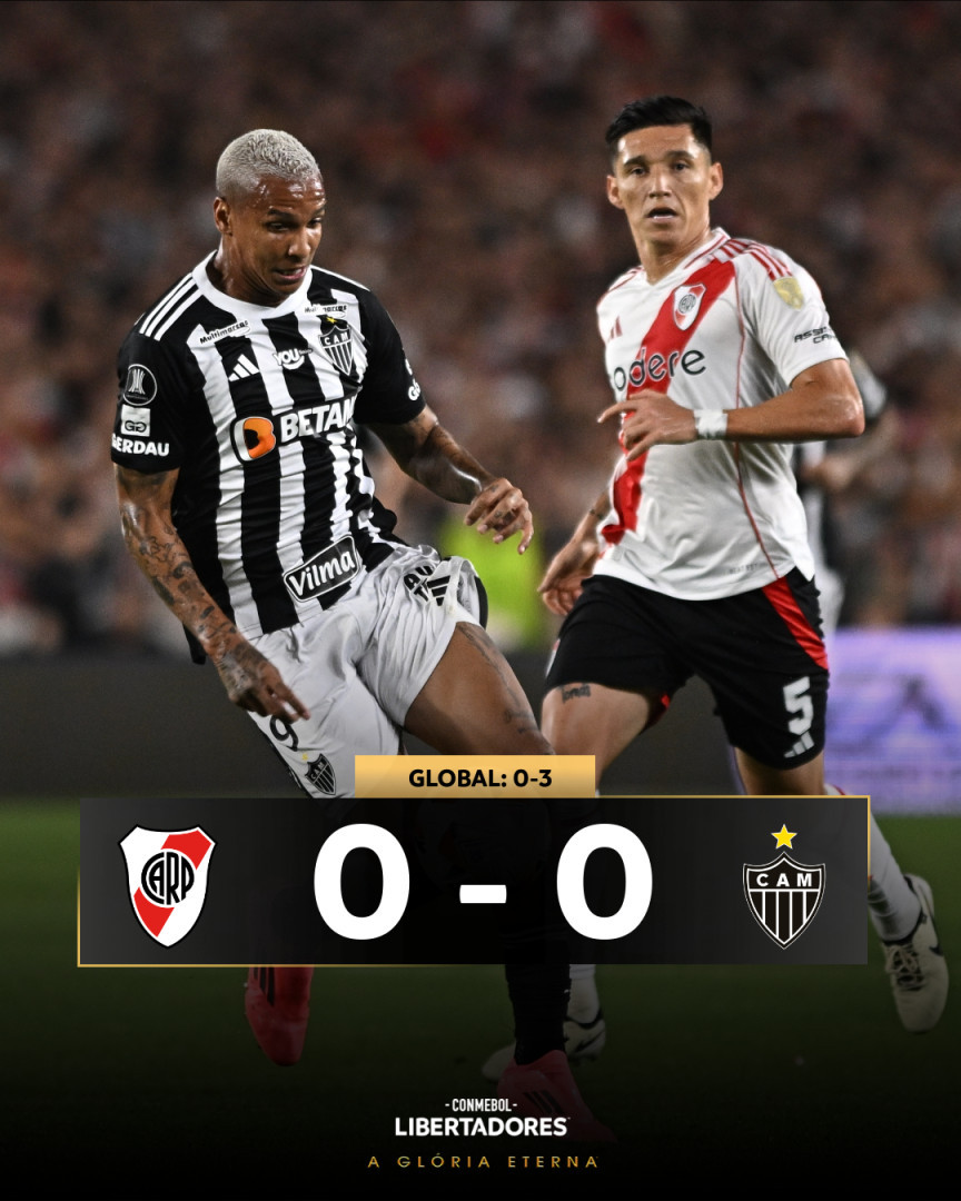 Espora13's tweet photo. ⬜️🟥 RIVER PLATE 0️⃣🆚️0️⃣ ATLÉTICO ⬛️⬜️
É FINALISTAAAAAAAAA!!!!
Em busca da Glória Eterna!
📸 Conmebol Libertadores
#Espora13 #Atletico #Galo #GalãoDaMassa #SeleçãoDoPovo #AquiÉGalo #ContinenteAtleticano #GloriaEterna #Libertadores #CARPxCAM #EsporadaNelesGalo 🏴🏳️ https://t.co/iOfoxm6H4t