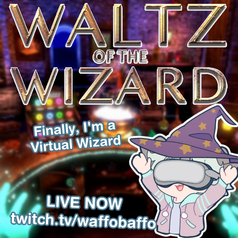 WaffoBaffo's tweet photo. 🔴Live!🔴
I've tapped into my arcane powers and now I'm a real (VR) wizard!! Let's see what I can do with these new powers!

🔗⬇️ https://t.co/BCvxRcCB4J