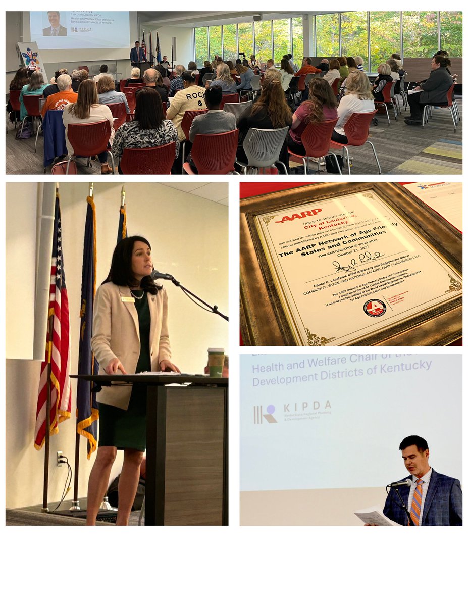 AgeFriendlyLou's tweet photo. 🌟Age-Friendly Louisville launched its new strategic plan today at the South Central Regional Library, highlighting housing, social inclusion, and outdoor enhancement! A big thank you to our dignitary speakers, presenters, and everyone who joined us to support our initiative! https://t.co/GlxneImCLX
