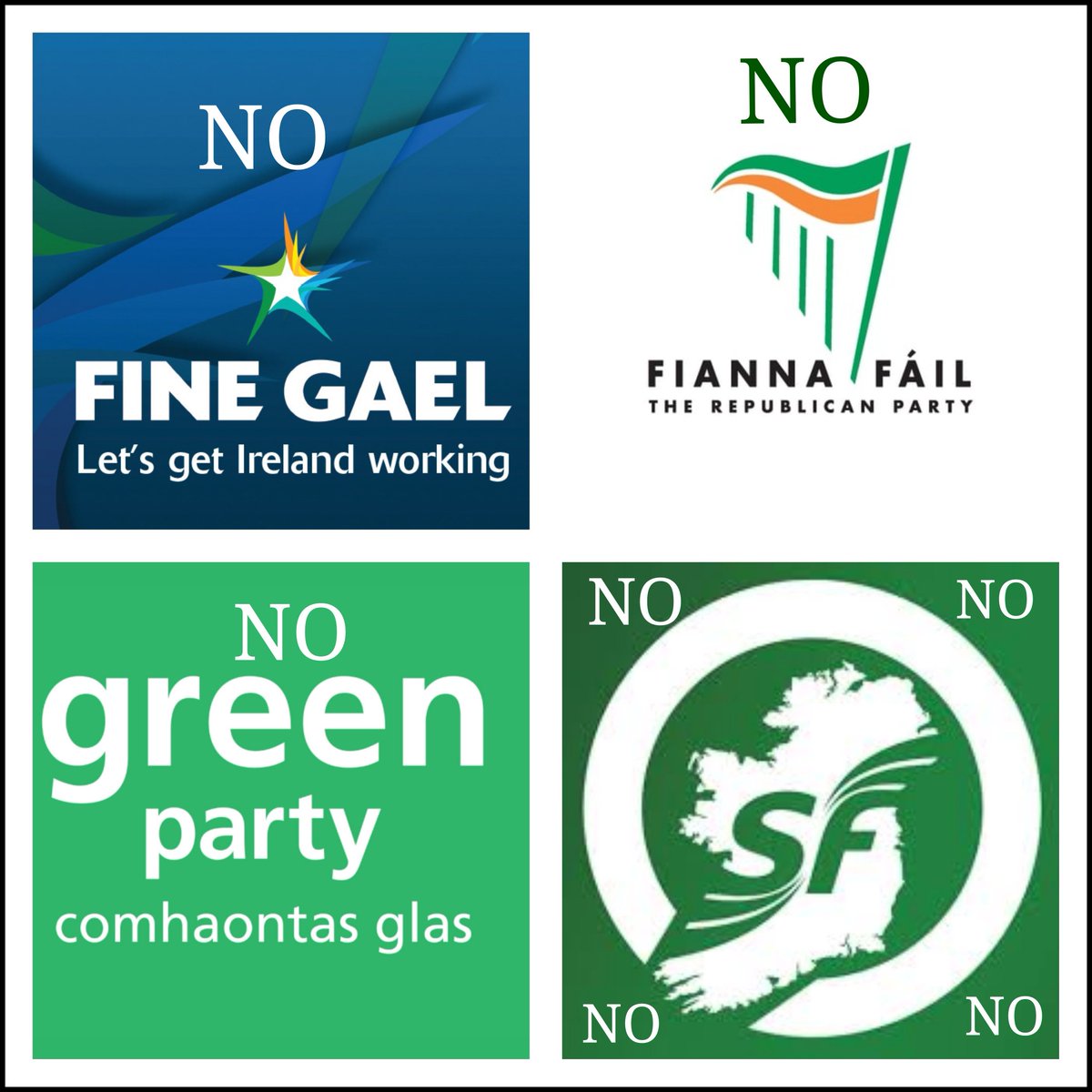 paddymacc1's tweet photo. Preference votes aka transfers are the lifeblood of these parties, without them the number of their TDs elected would be dramatically reduced, resulting in a far less authoritarian government.
Vote strategically for your choice of candidates, and leave the rest of the boxes blank https://t.co/KoAJs4rExs