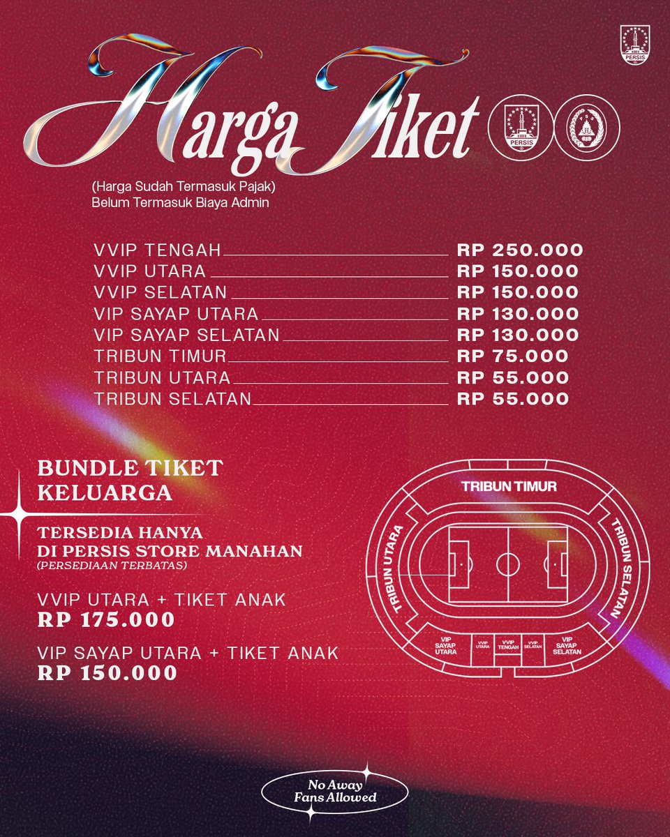 persisofficial's tweet image. 𝐀𝐲𝐨 𝐛𝐞𝐫𝐢𝐤𝐚𝐧 𝐤𝐞𝐦𝐛𝐚𝐥𝐢 𝐝𝐮𝐤𝐮𝐧𝐠𝐚𝐧𝐦𝐮 𝐮𝐧𝐭𝐮𝐤 𝐋𝐚𝐬𝐤𝐚𝐫 𝐒𝐚𝐦𝐛𝐞𝐫𝐧𝐲𝐚𝐰𝐚 𝐝𝐢 𝐌𝐚𝐧𝐚𝐡𝐚𝐧! 🏟️🔴

Penjualan tiket PERSIS vs PSS akan dimulai Kamis (31/10). Berikan dukunganmu kepada penggawa Laskar Sambernyawa!🙌

#PERSISPSS | #LaskarSambernyawa