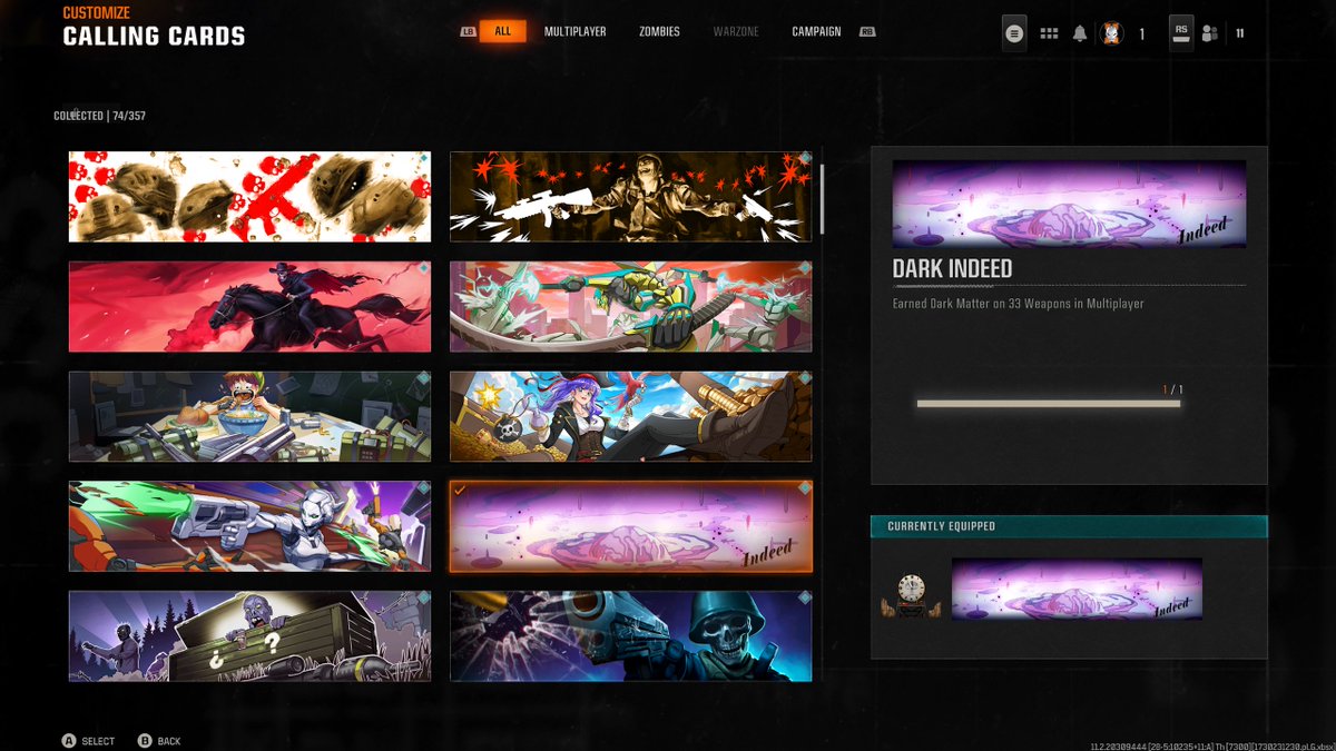 Finished the Dark Matter Grrind
How close are you guys?