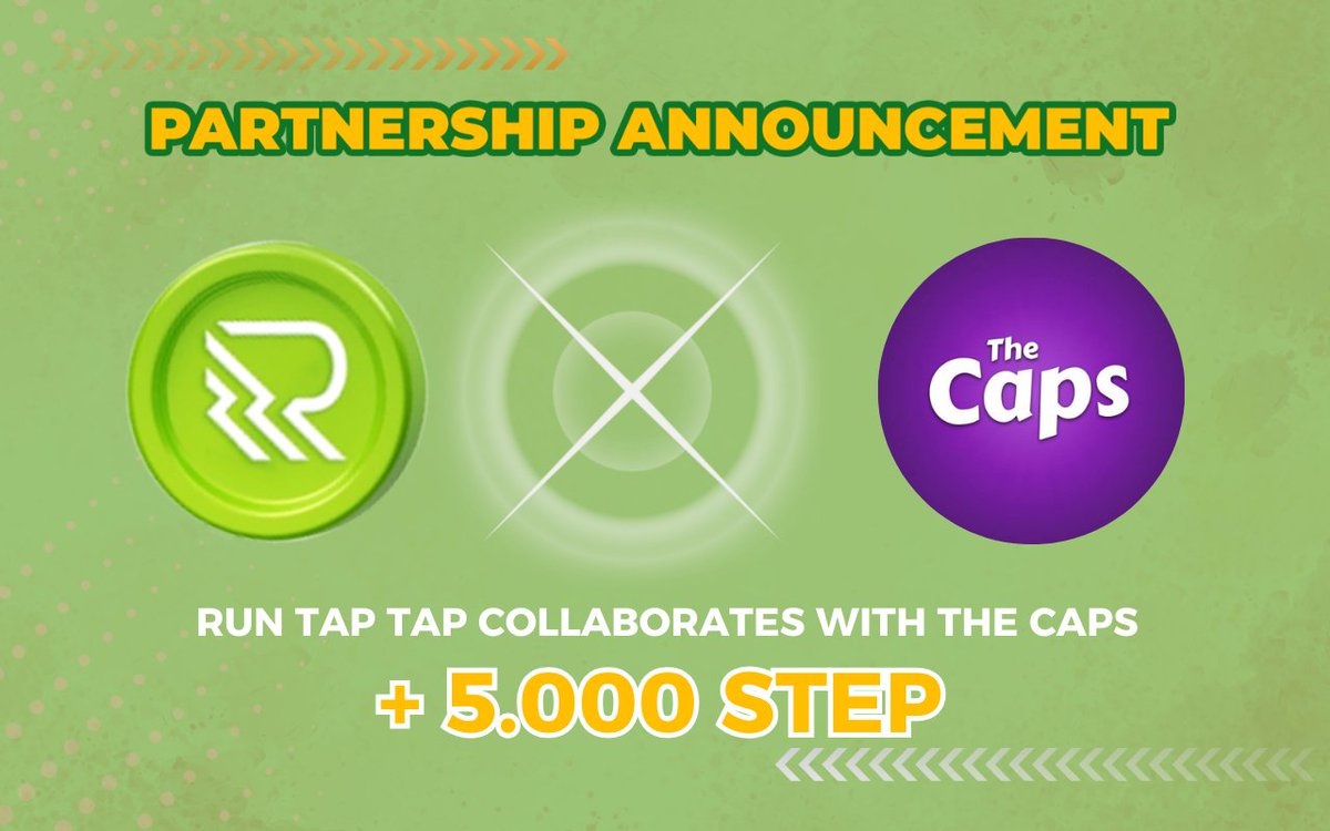 RunTogether_Nft's tweet photo. 📣Run Tap Tap (https://t.co/F0LSZx9XYA) Partnership withThe Caps (https://t.co/aHFWgvfDJx)🍬
🎁The Caps is a new Play-to-Earn game project! Be among the first players in this exciting ecosystem. Invite friends, complete quests, and enjoy all the games!
#RunTapTap #TheCaps https://t.co/7hcG5TZBIv