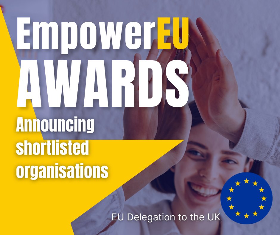 👏We congratulate <a href="/WeAreSettled/">Settled</a>, PEEC Family Centre and <a href="/GyrosOrg/">GYROS 🧡</a> for being one of 3 #EmpowerEUawards shortlisted organisations in the Community Champions category. 
✨Thank you for your contributions to foster connections between EU and UK citizens.