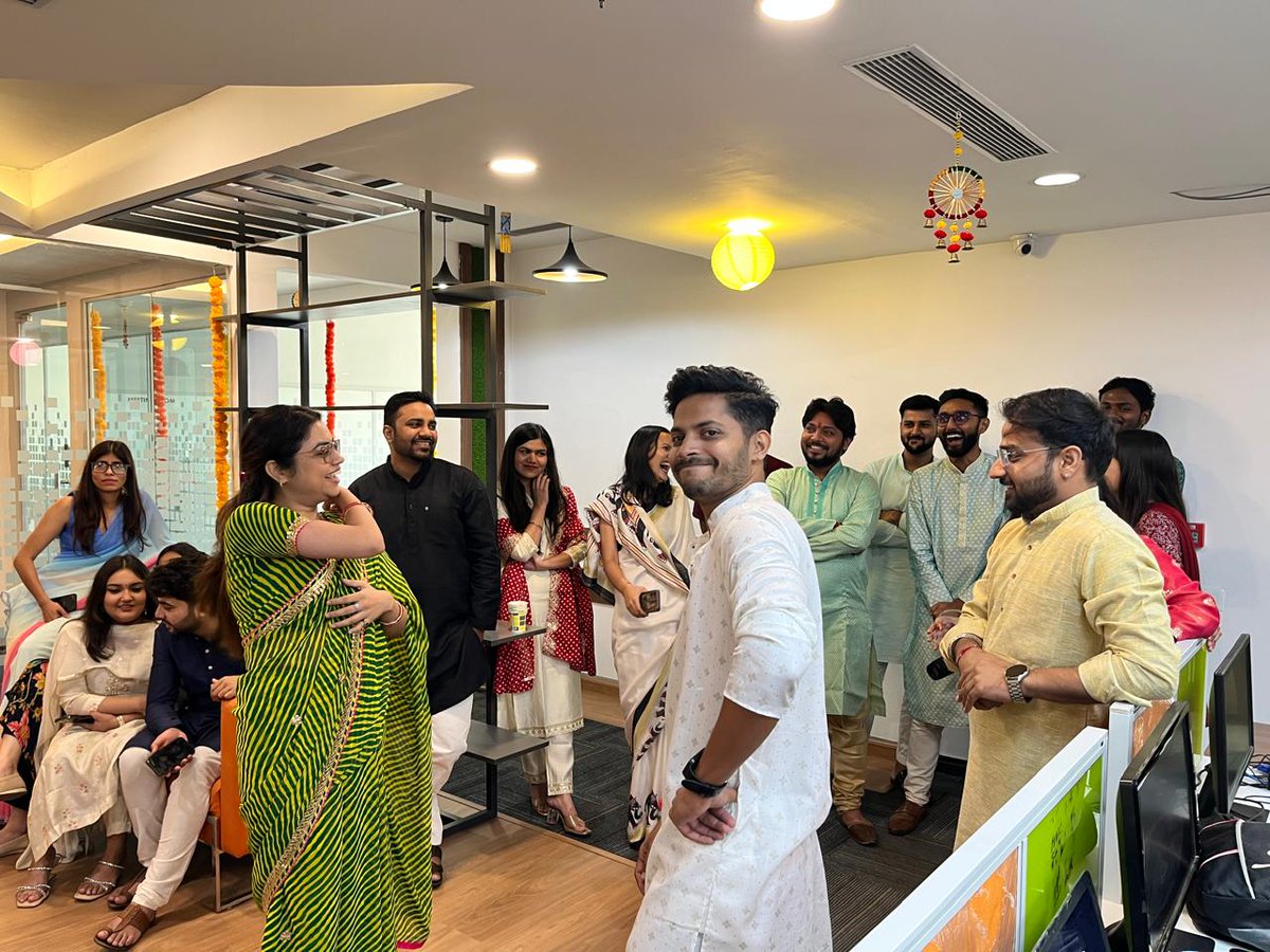 tsc_logicladder's tweet image. The Sustainability Cloud welcomed the festival of lights with laughter, games, and gratitude as the team came together to celebrate Diwali in true spirit. 
Wishing everyone a bright and joyous Diwali filled with warmth and cheer! 🪔✨

#TheSustainabilityCloud #LogicLadder #Diwali