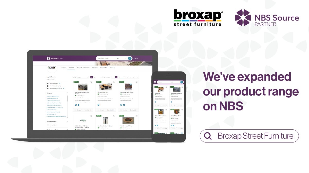 We've expanded our product range on NBS! From shelters to cycle parking to bins, browse our library containing ready-to-download BIM objects and easy to specify products here 👉 ow.ly/MT1v50TTaPO
#Broxap #NBSChorus