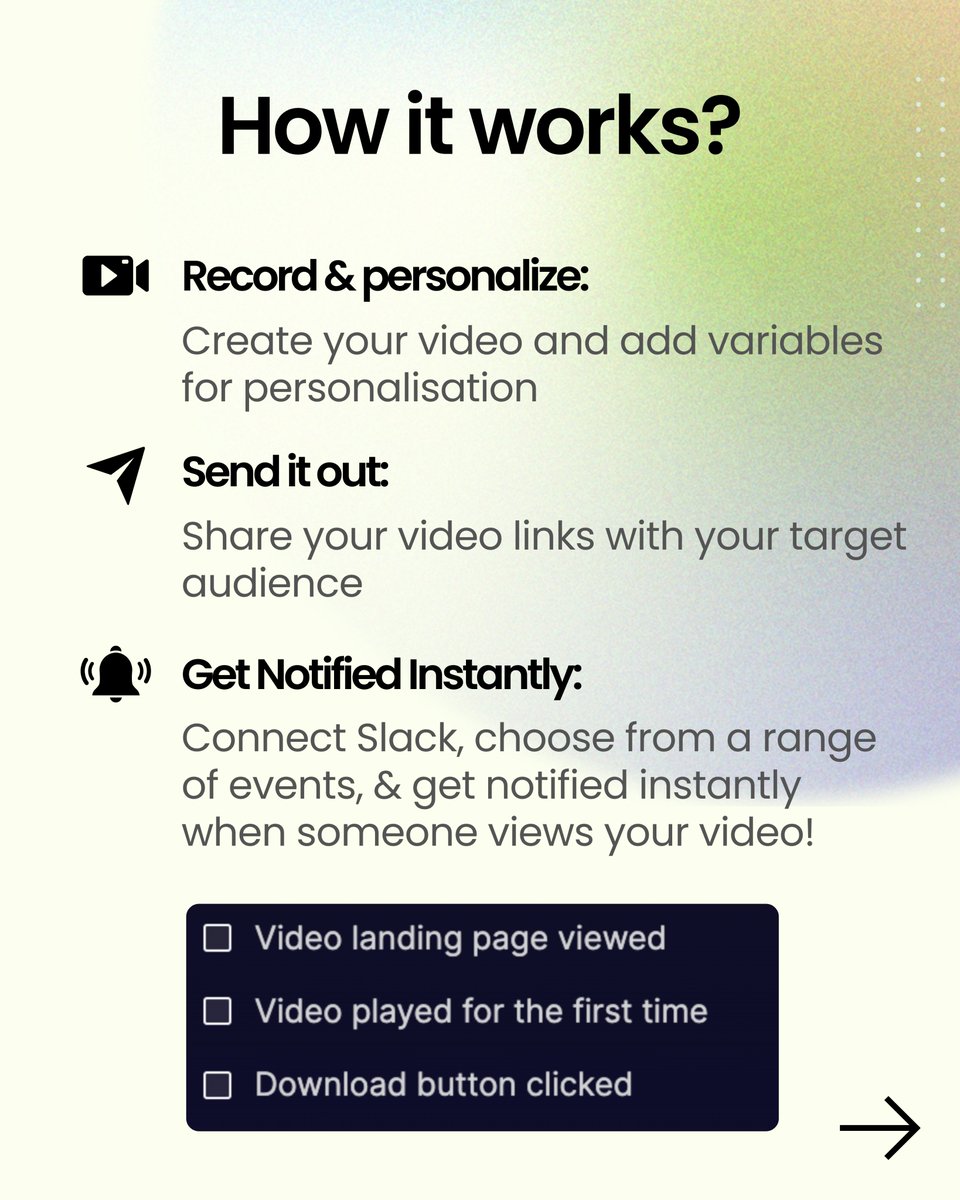 StudiobyGanAI's tweet photo. Introducing Studio by https://t.co/2vyvOWfnpG’s latest game-changer: Seamless Slack Integration! 🎉 

Get real-time updates straight to Slack—track views, clicks, and downloads instantly. 

Say goodbye to waiting and hello to real-time insights! 🚀 https://t.co/z9b58El3x3