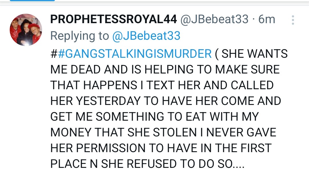 PROPHETESS44's tweet photo. ##GANGSTALKINGISMURDER https://t.co/Xx0wxrlw77
