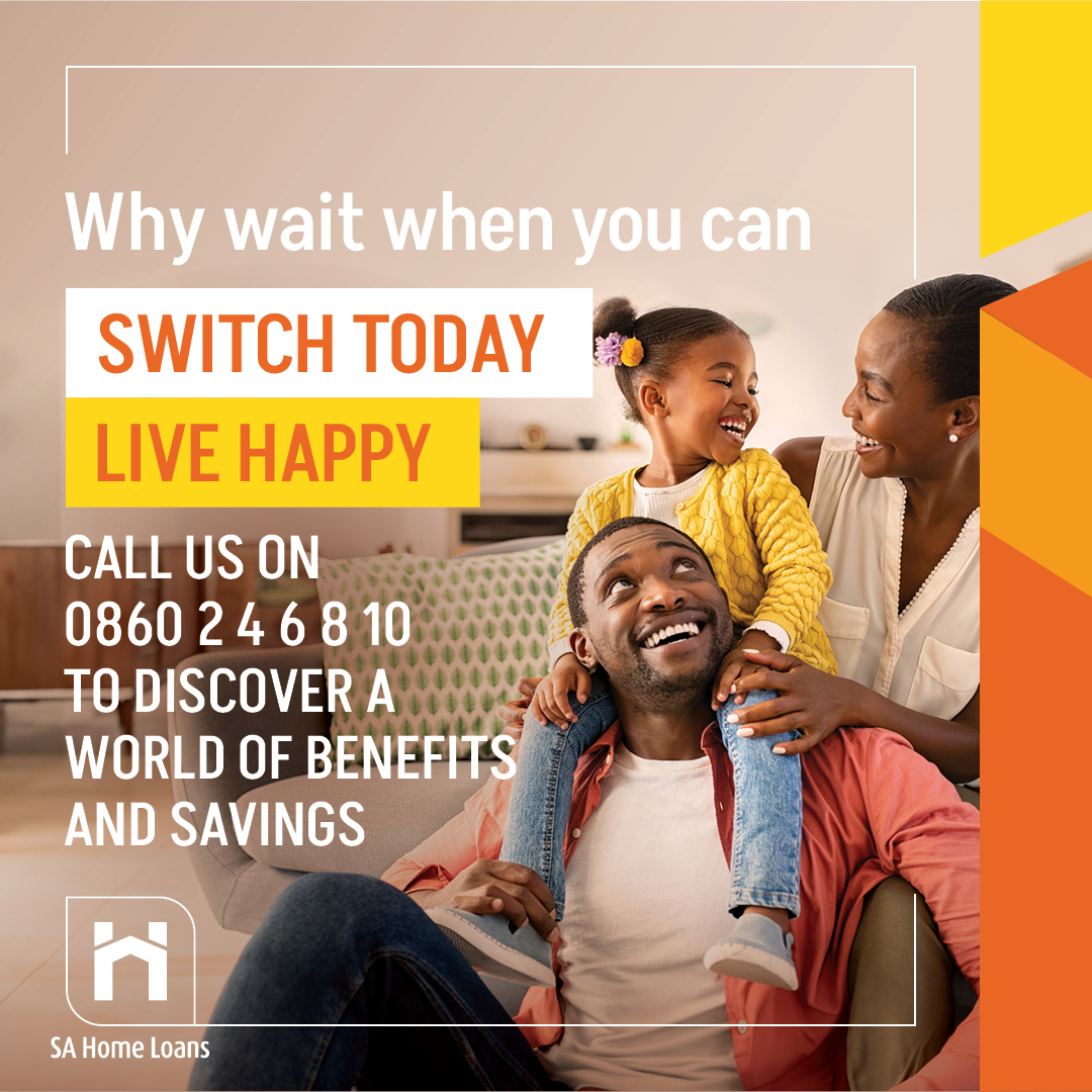 Unlock a world of life-changing exclusive benefits with SA Home Loans in partnership with GEHS when you SWITCH and BOND WITH US. Send us your details for an obligation-free consult, so we can find you a home financing solution to suit your unique needs. Call us on 0860 2 4 6 8 10