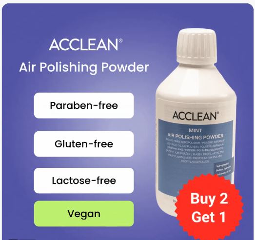 ✨ Special Offer Alert! Get 2 + 1 FREE on Acclean Air Polishing Powders!  

Don’t miss out—offer valid until 31st December! 

Call your local office now for details. 

#HenryScheinIreland #DentalProducts #AirPolishing #DentalCare #Acclean