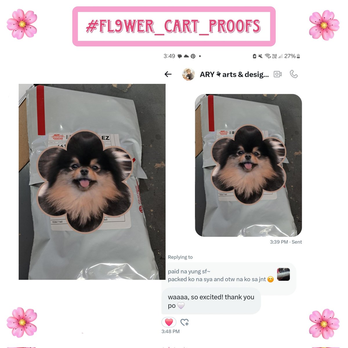 fl9wer_cart's tweet photo. #fl9wer_cart_proofs

Jimin luckydraw pc prize has been shipped 🤗💕

Thank you @mrjabutazil for this successful collab giveaway! 💗 https://t.co/CGzplboYx7